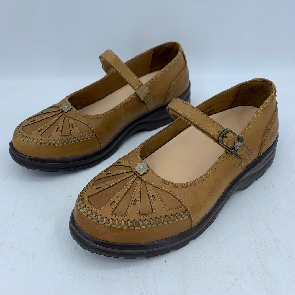 Dr. Comfort Paradise 2120 Womens 8W Brown Leather Mary Jane Diabetic Shoes Wide
